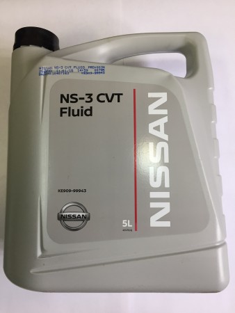 Масло трансмиссионное Nissan NS-3 CVT 5л KE90999943r
