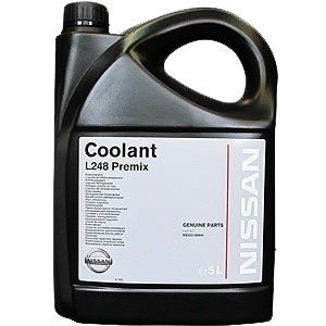 Антифриз Nissan 5L L248 (EU) - зеленый готовый к применению KE90299945
