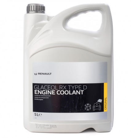 Антифриз готовый Renault Glaceol RX Type D зеленый/ желтый G11, -21С / 7711428130 (5л)