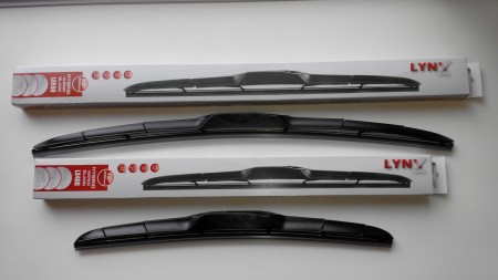 Щетки стеклоочистителя гибридные комплект 2 шт 550/350 мм арт. LX550/350 LYNXAUTO (Япония)  Ниссан Джук (Nissan Juke F15 до 2017 года, Note, Tiida)