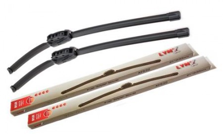 Щетки стеклоочистителя бескаркасные комплект 2 шт  Ниссан Альмера Классик (Nissan Almera Classic B10) 2006-2012, Nissan Almera G15 (2013-), Almera N16, NV200/ xf400xf550 LynxAuto (Япония)
