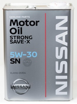 Масло моторное синтетическое Nissan STRONG SAVE X 5W-30 SN (4 л) KLAN505304 