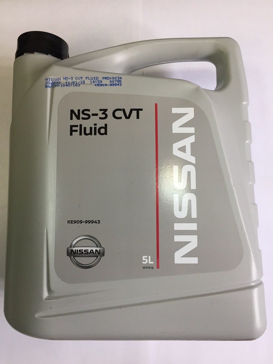Масло трансмиссионное Nissan NS-3 CVT 5л KE90999943r Масло трансмиссионное Nissan NS-3 CVT 5л KE90999943r