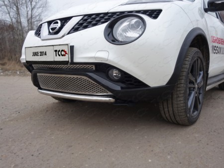 Защита передняя нижняя 42,4 мм для Ниссан Джук (Nissan Juke 2015-)