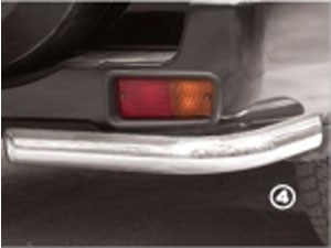 Защита заднего бампера уголки (d 76 мм) Nissan Patrol (2004-2010)