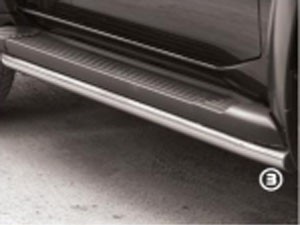 Защита штатных порогов (d 60 мм) Nissan Patrol (2004-2010)