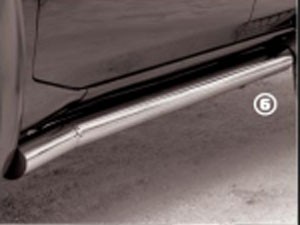 Защита порогов (d 76 мм) Nissan Patrol (2004-2010)