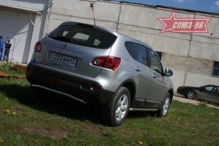 Защита задняя d 42 Ниссан Кашкай (Nissan Qashqai) (2007-2014)
