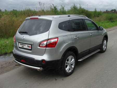 Защита бампера задняя (центральная) 60,3 мм на Ниссан Кашкай (Nissan Qashqai +2) (2010-2014)