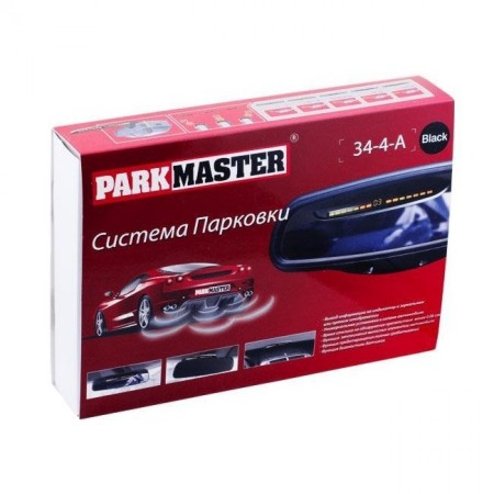Парковочный радар 4 шт задний Black (ParkMaster)