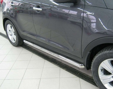 Пороги труба D76 на Ниссан Мурано ( Nissan Murano 2010-2015)