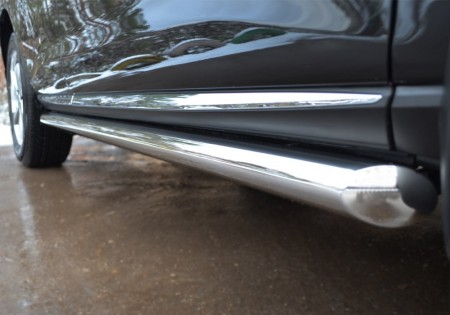 Пороги труба D63 (вариант 1) на Ниссан Мурано ( Nissan Murano 2010-2015)