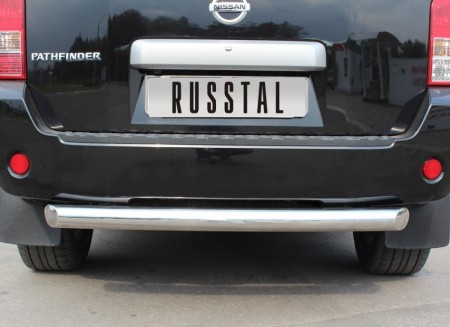 Защита заднего бампера D76 на Ниссан Патфайндер ( Nissan Pathfinder 2004-2014)