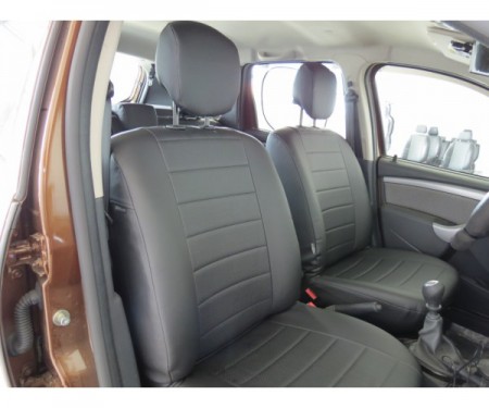 Автомобильные Чехлы из экокожи комплект для Ниссан Террано рестайлинг (Nissan Terrano (2016-)