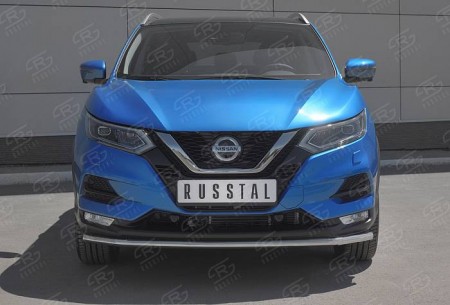 Защита переднего бампера d42 секции NISSAN QASHQAI 2019-