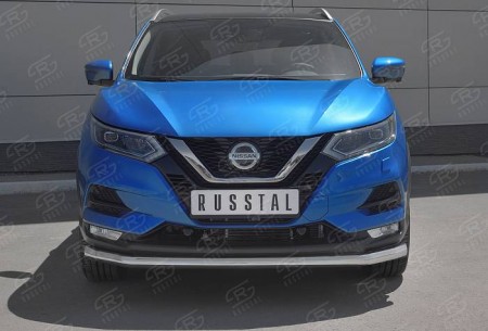 Защита переднего бампера d63 секции NISSAN QASHQAI 2019-