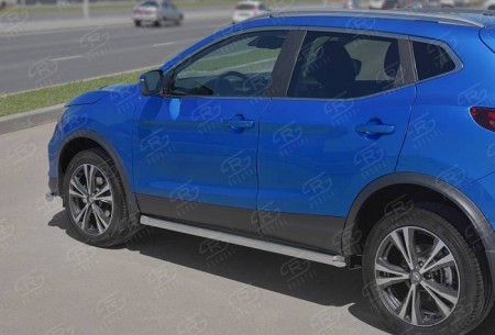 Пороги труба d63 (вариант 1) NISSAN QASHQAI 2014-2019/- 2019-