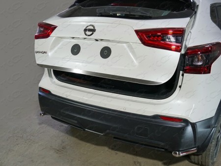 Накладка на заднюю дверь (лист шлифованный) Nissan Qashqai 2014-, NISQASH1910