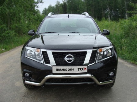 Защита передняя (кенгурин) 60,3 мм для Ниссан Террано (Nissan Trrano с 2014-)