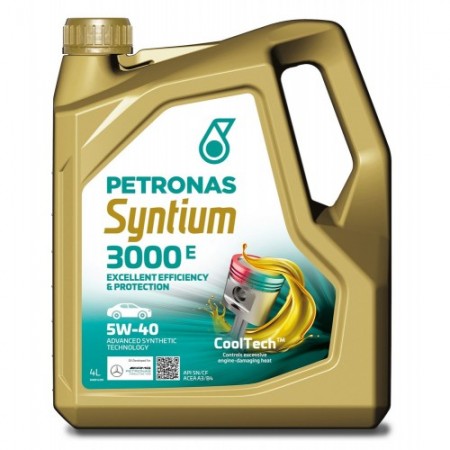 Масло моторное A3B4 Petronas Syntium 3000 E 5W40 | 4 литра 70731K1YEU