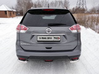 Защита задняя (уголки) 60,3 мм на Ниссан Икс-Трейл ( Nissan X-Trail T32 2015-)