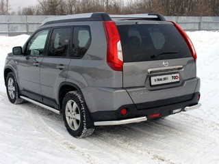 Защита задняя (уголки) 60,3 мм на Ниссан Икс-Трейл ( Nissan X-Trail T31 2011-2014)